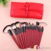 Kit com 22 pincéis - Vermelho